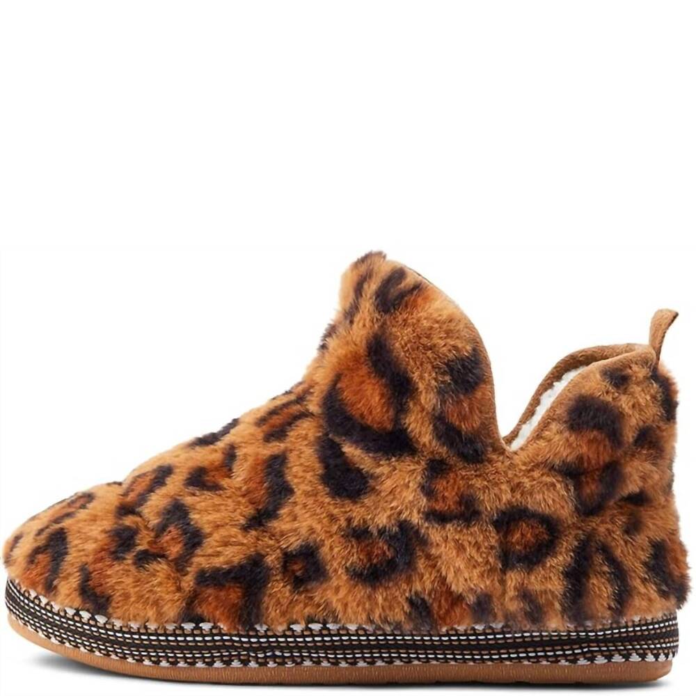 NEW ARIAT women's bootie slippers in dark leopard